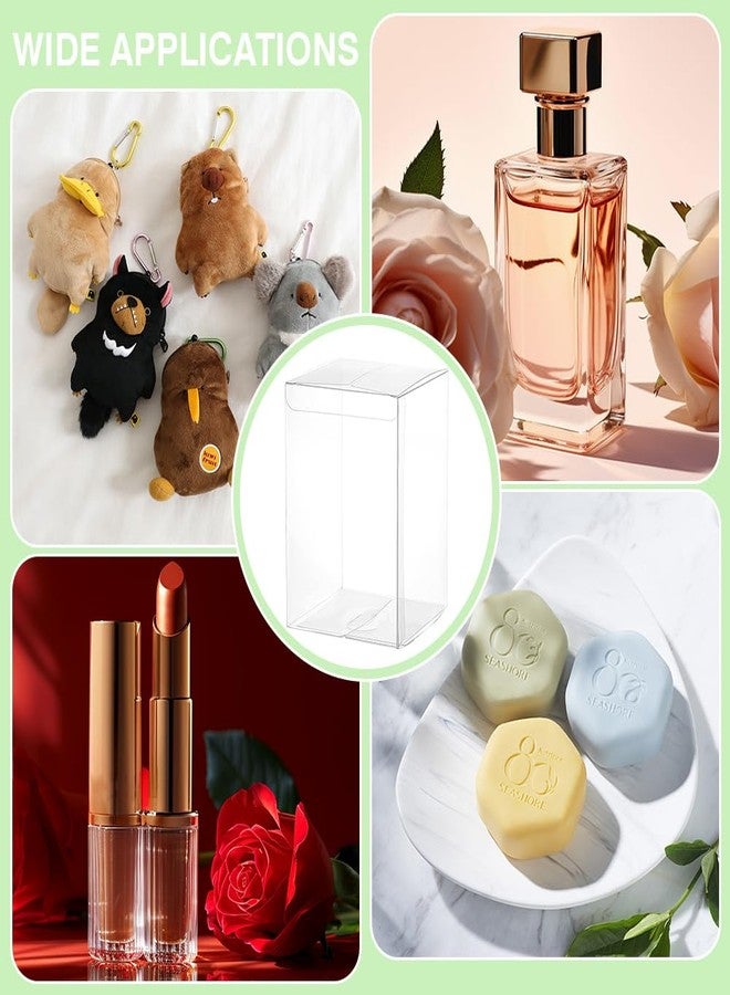 بينيكريت علبة هدايا شفافة من بينيكريت، 30 قطعة، مقاس 4×4×6 بوصة، مصنوعة من البلاستيك، مثالية لتغليف الحلوى والشوكولاتة والحلويات، وهدايا حفلات استقبال المولود، وهدايا عيد الأم والذكرى السنوية والمناسبات الأخرى. - Image 5